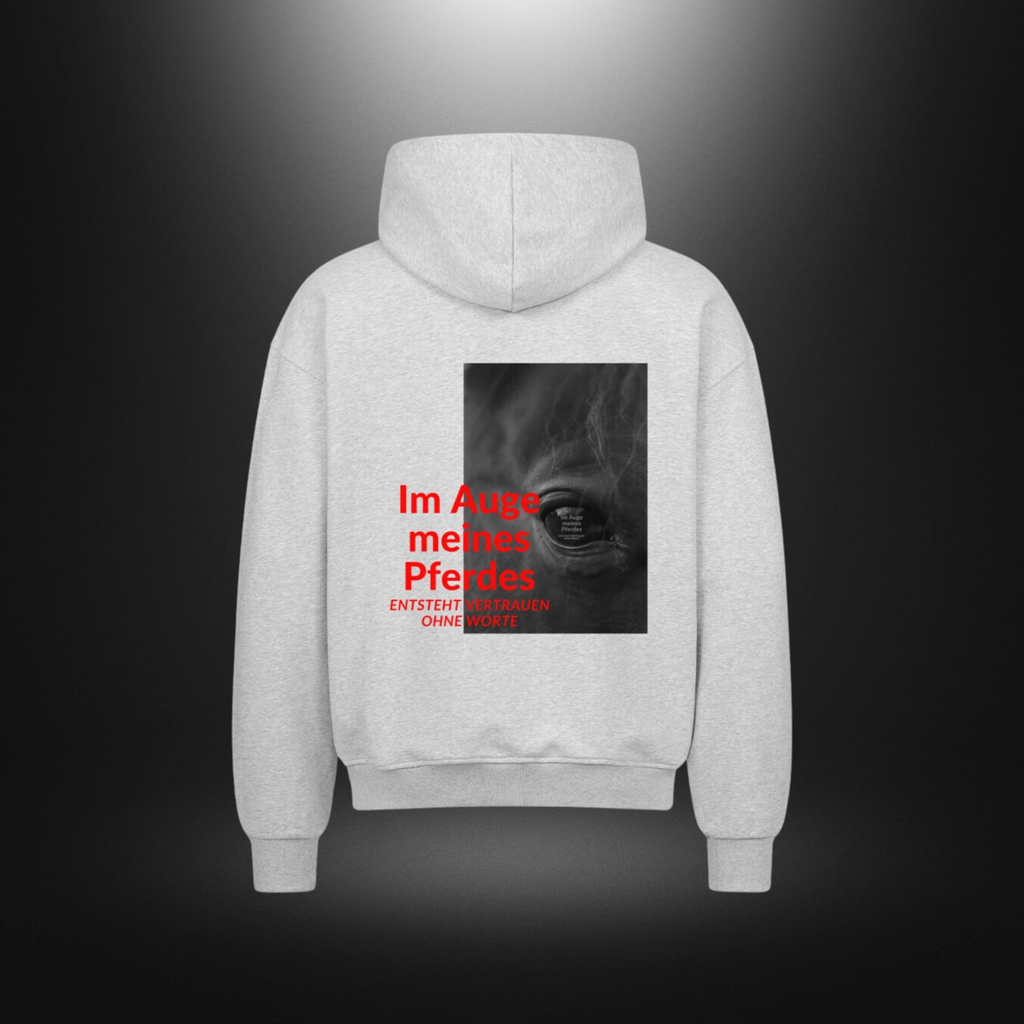 VACANCY Oversized Zipper Hoodie - Im Auge meines Pferdes