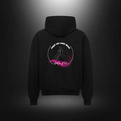 VACANCY Oversized Zipper Hoodie - Loyal wie mein Hund
