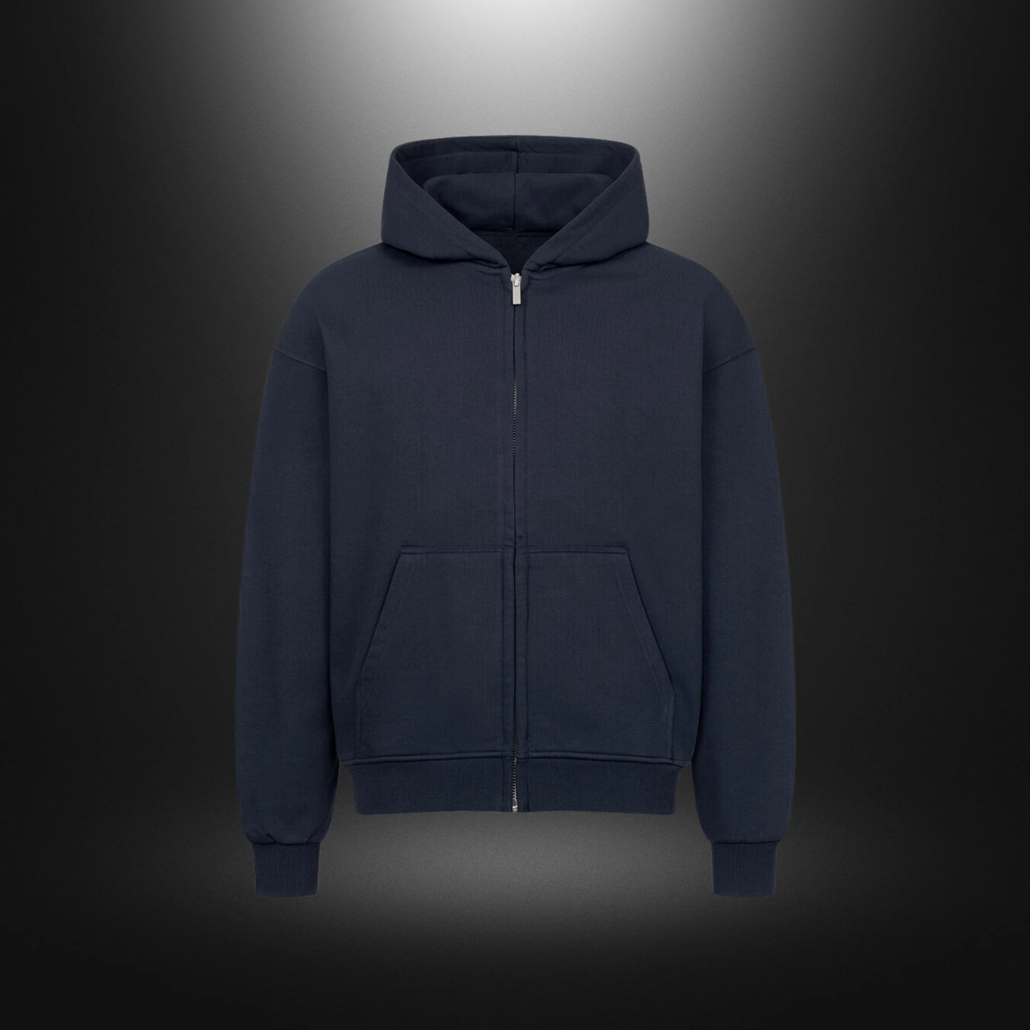 VACANCY Oversized Zipper Hoodie - POWER CAT ACTIVATED