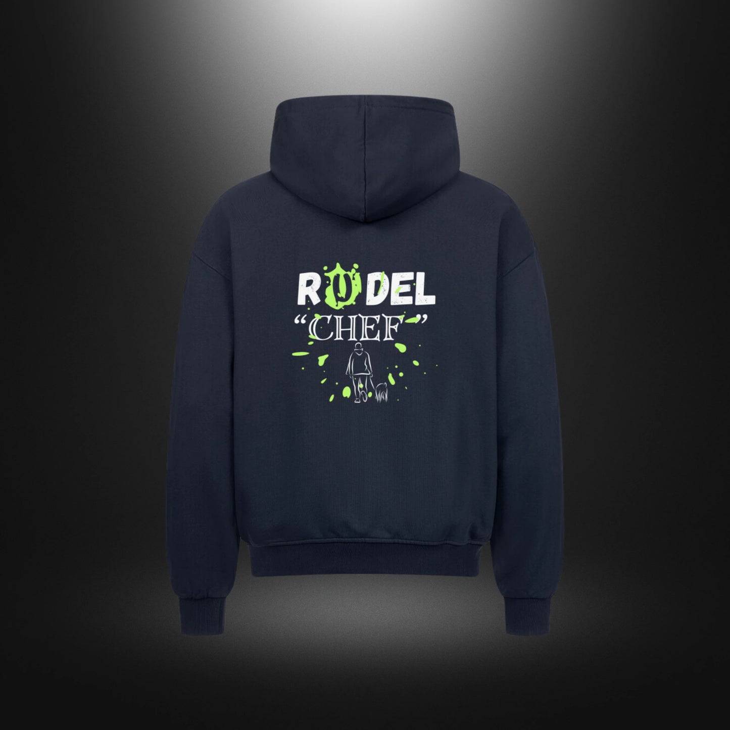 VACANCY Oversized Zipper Hoodie - RUDEL "CHEF"