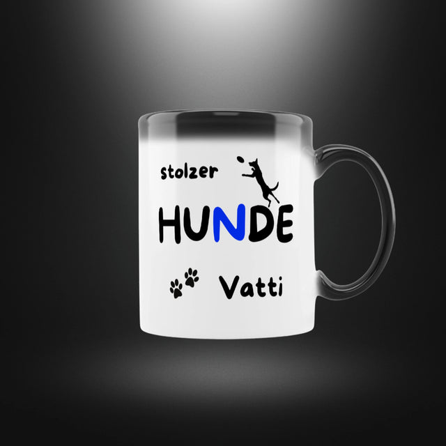 Zaubertasse mit Hundemotiv „stolzer HUNDE Vatti“ – BeastlyChic