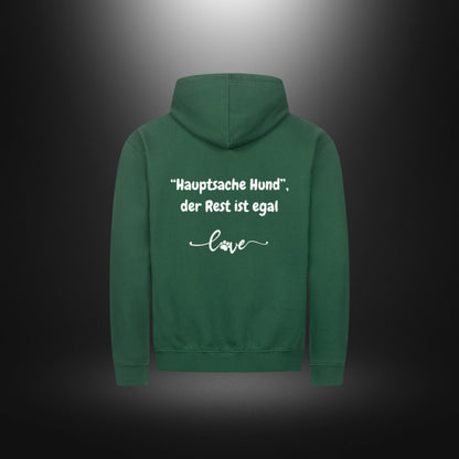 Classic Zipper Hoodie Unisex - Hauptsache Hund, der Rest ist egal love