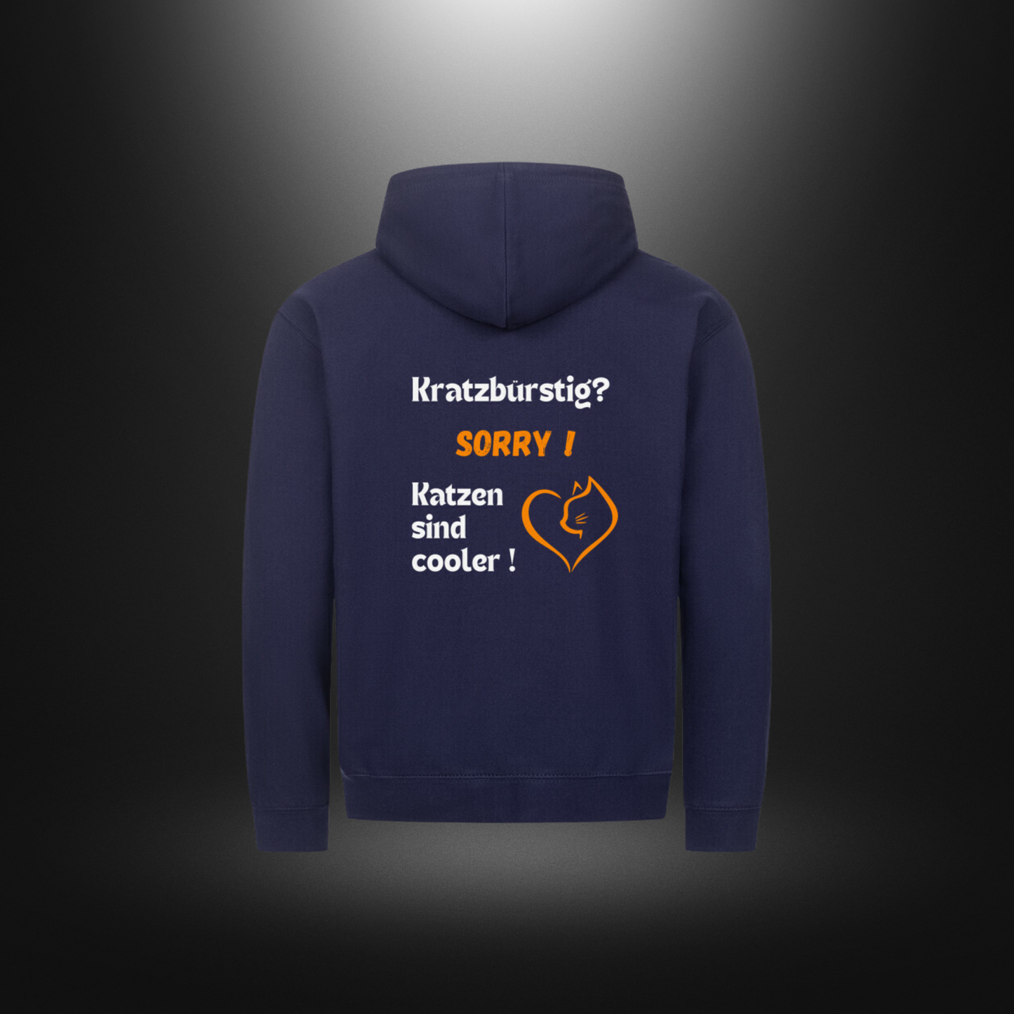 Classic Zipper Hoodie Unisex - Kratzbürstig? SORRY ! Katzen sind cooler !