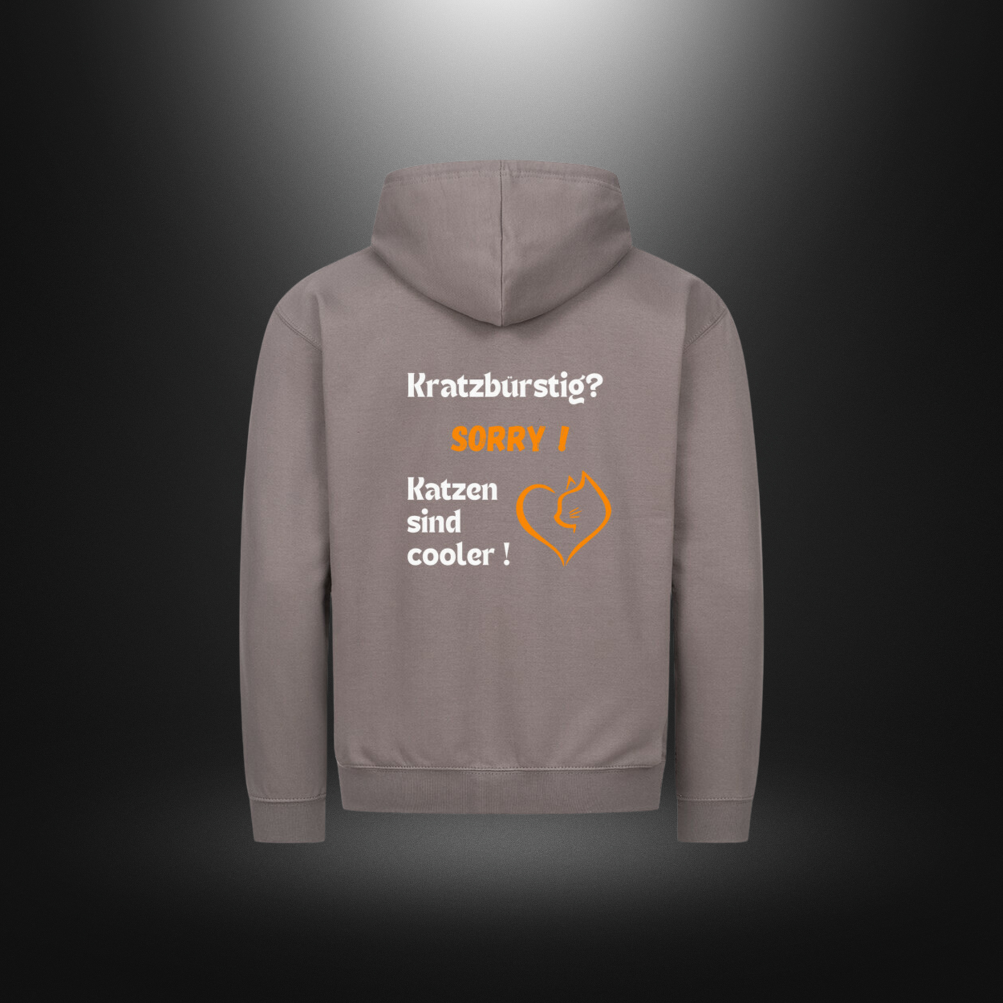 Classic Zipper Hoodie Unisex - Kratzbürstig? SORRY ! Katzen sind cooler !