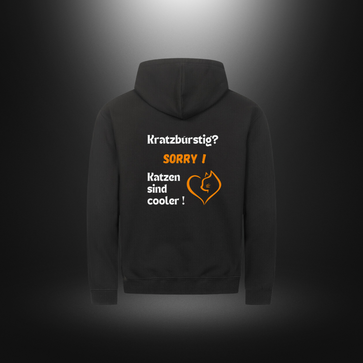 Classic Zipper Hoodie Unisex - Kratzbürstig? SORRY ! Katzen sind cooler !
