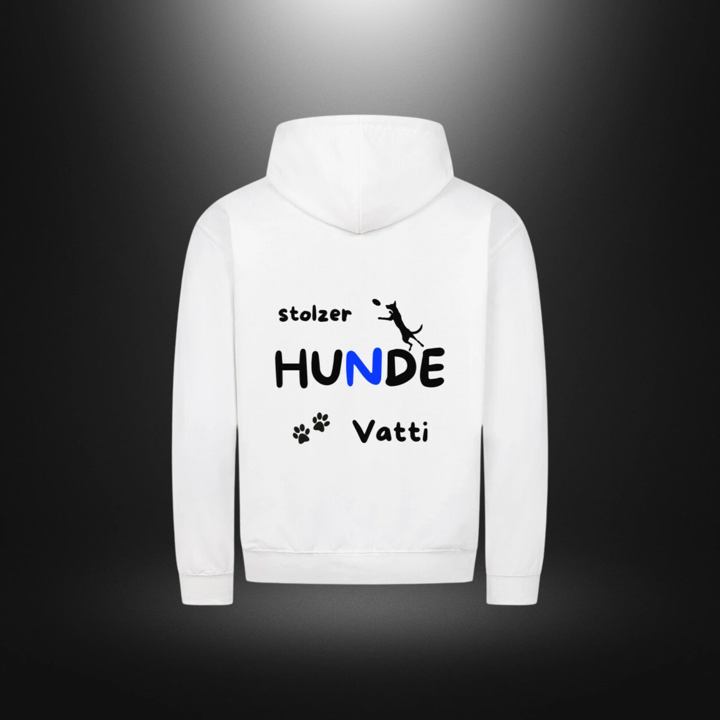 Classic Zipper Hoodie Unisex - stolzer HUNDE Vatti