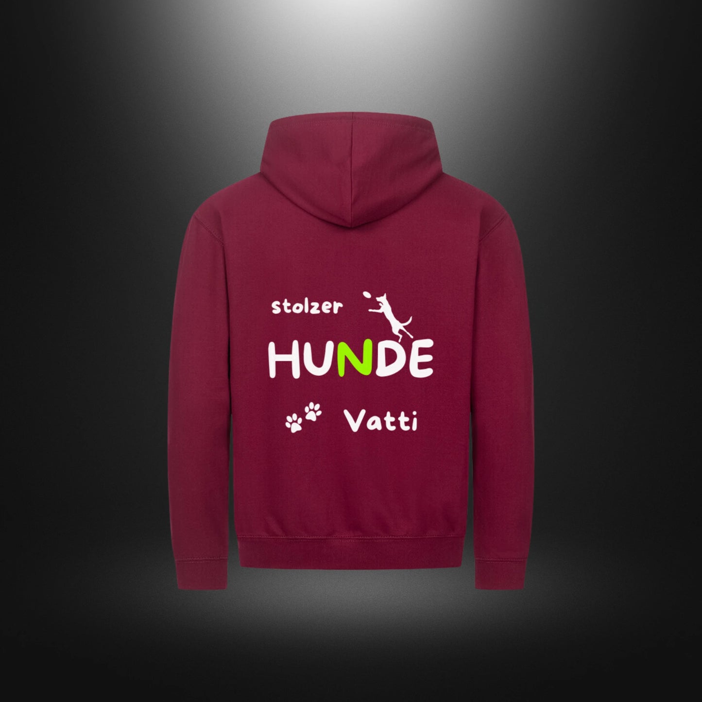 Classic Zipper Hoodie Unisex - stolzer HUNDE Vatti