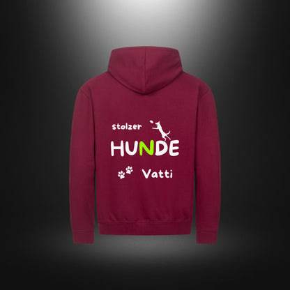 Classic Zipper Hoodie Unisex - stolzer HUNDE Vatti