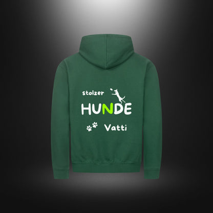 Classic Zipper Hoodie Unisex - stolzer HUNDE Vatti