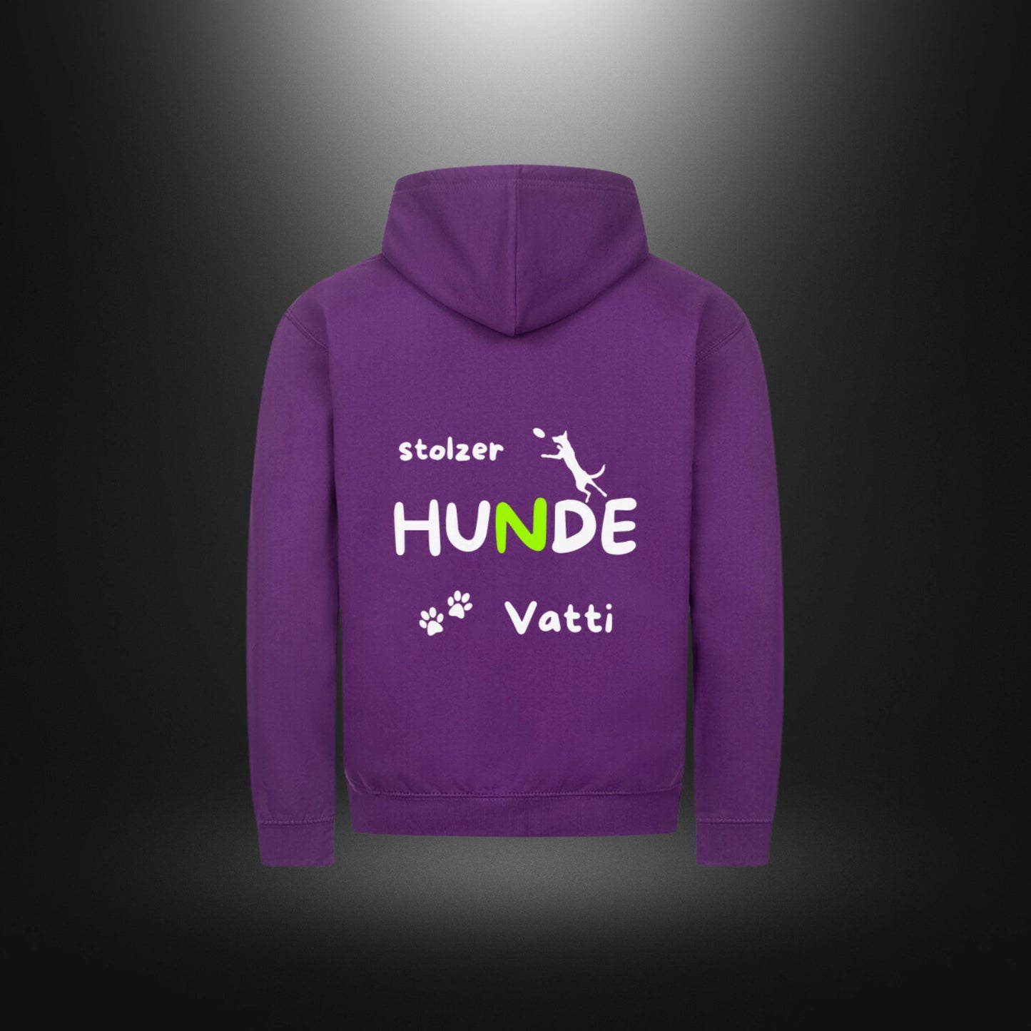 Classic Zipper Hoodie Unisex - stolzer HUNDE Vatti