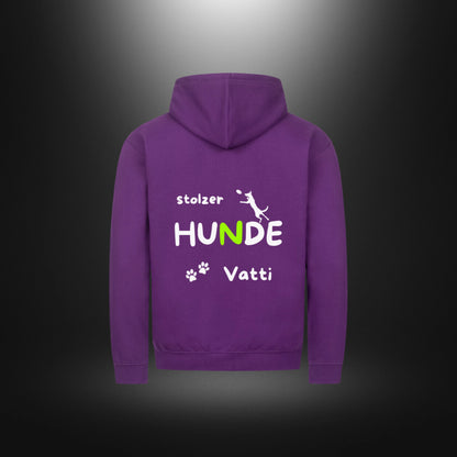 Classic Zipper Hoodie Unisex - stolzer HUNDE Vatti
