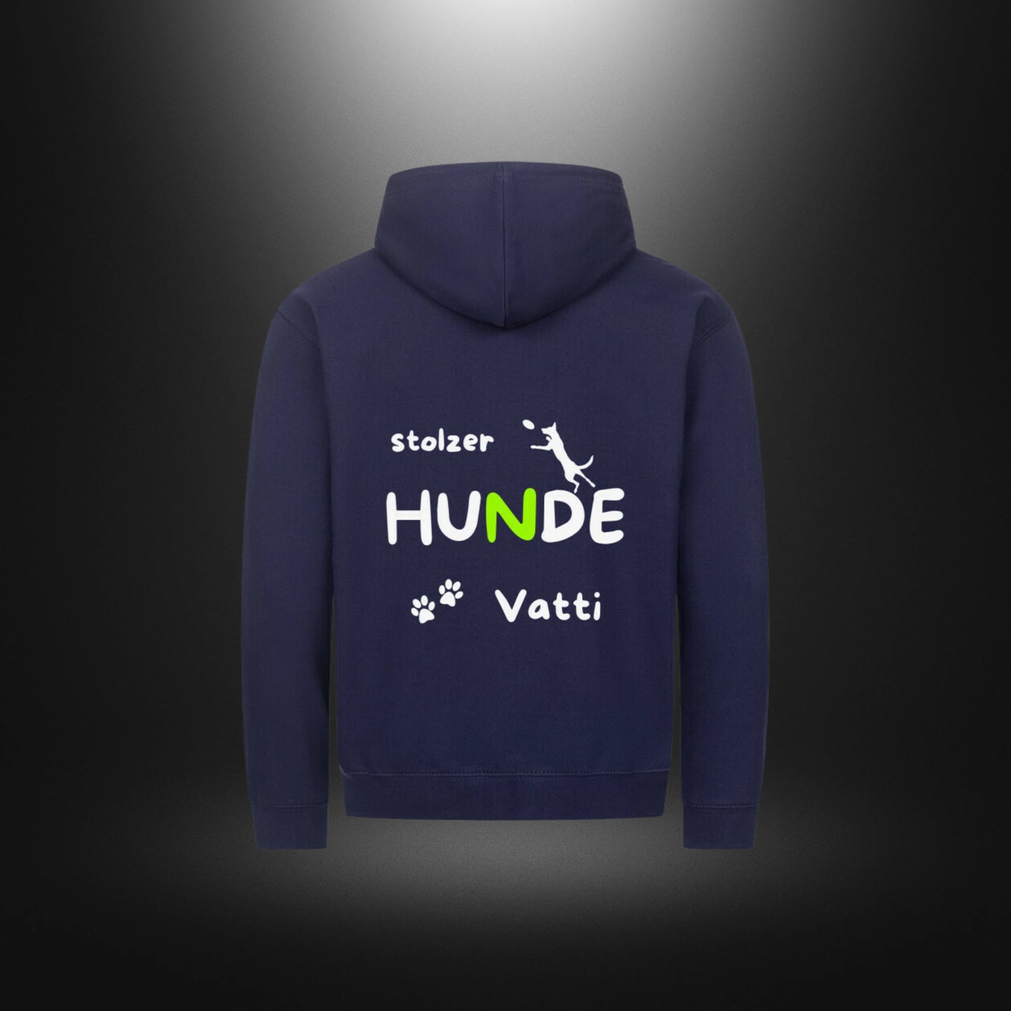 Classic Zipper Hoodie Unisex - stolzer HUNDE Vatti