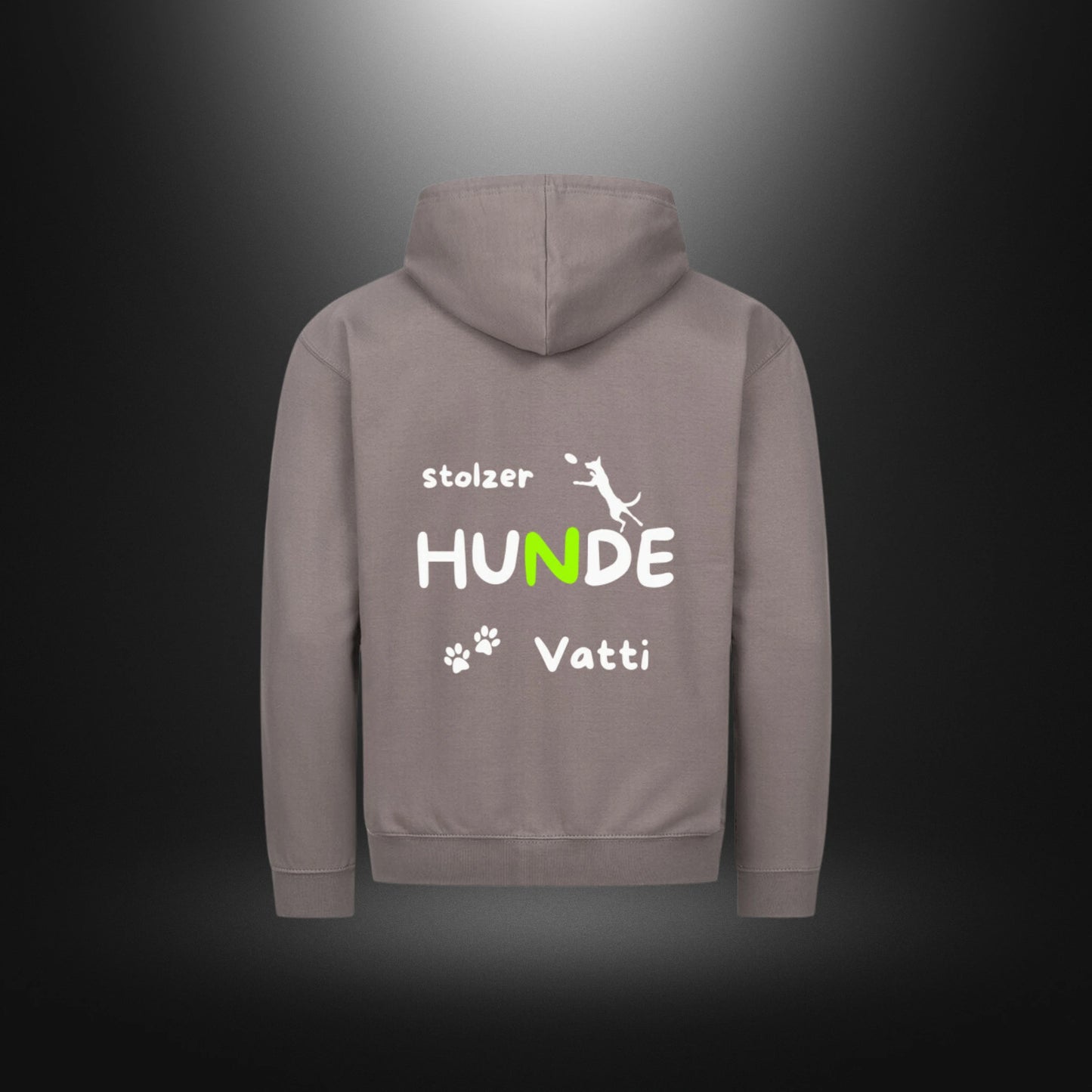 Classic Zipper Hoodie Unisex - stolzer HUNDE Vatti