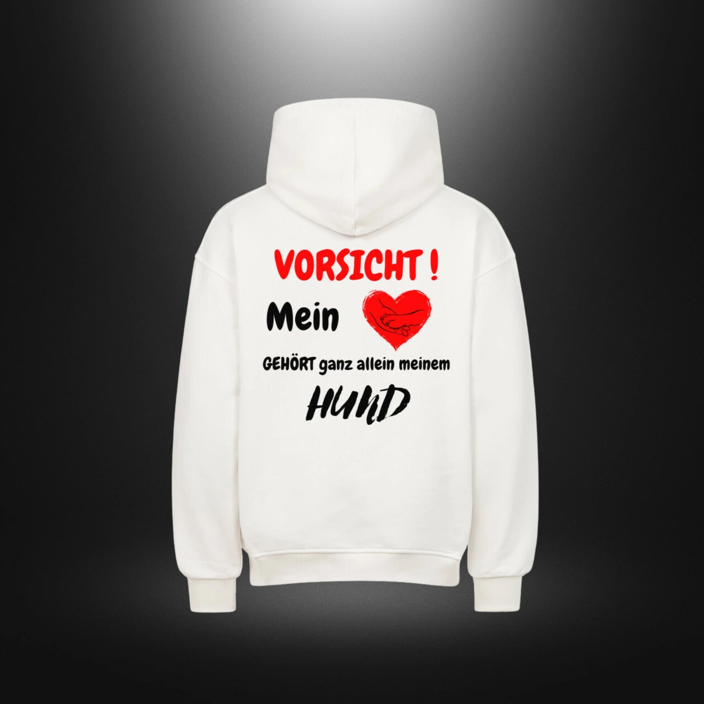 VACANCY Oversized Hoodie - VORSICHT ! Mein Herz GEHÖRT ganz allein meinem HUND