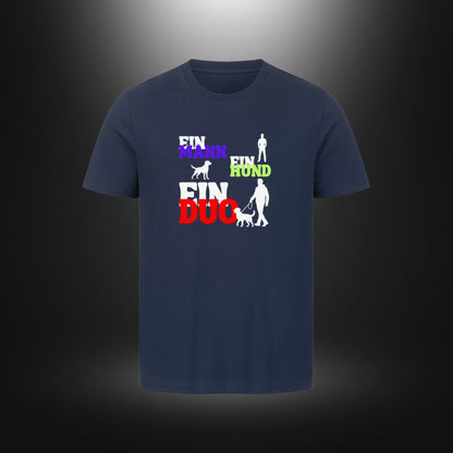 HigherBlanks Premium T-Shirt - EIN MANN EIN HUND EIN DUO