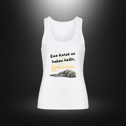 Classic Tanktop Women - Eine Katze zu haben heißt, Luxus zu teilen