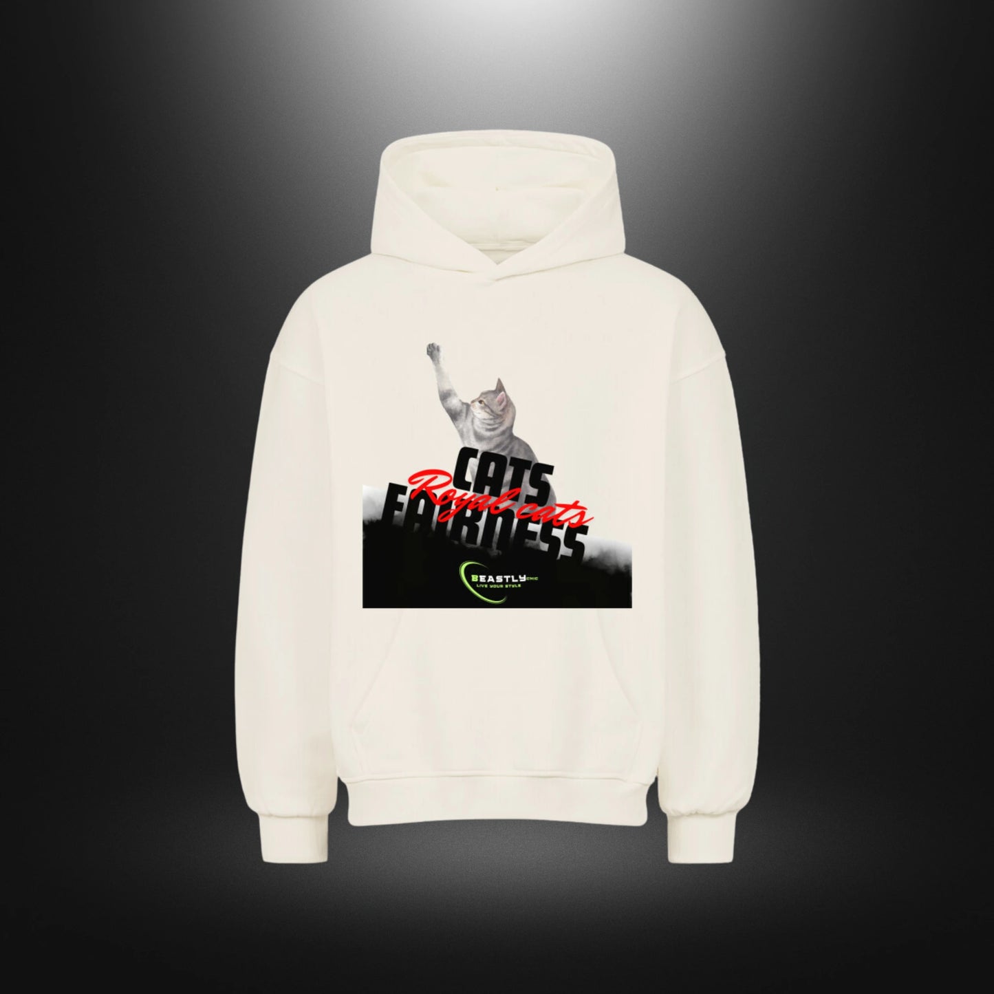 VACANCY Oversized Hoodie - Beastlychic CATS FAIRNESS