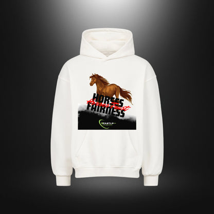 VACANCY Oversized Hoodie - Beastlychic HORSES FAIRNESS