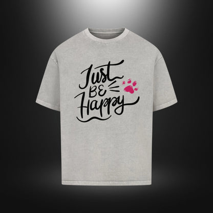 VACANCY Oversized Shirt - Just BE Happy