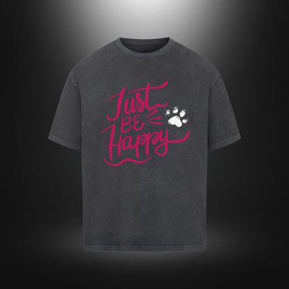 VACANCY Oversized Shirt - Just BE Happy