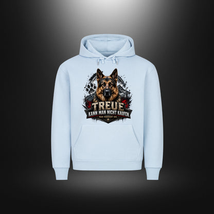 Hoodie mit Schäferhund-Motiv – DOG DAD in Babyblau