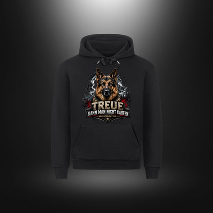 Hoodie mit Schäferhund-Motiv – DOG DAD in Schwarz