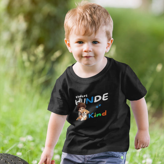 Kinder-T-Shirt mit Hundemotiv „stolzes HUNDE Kind“ – Galeriebild